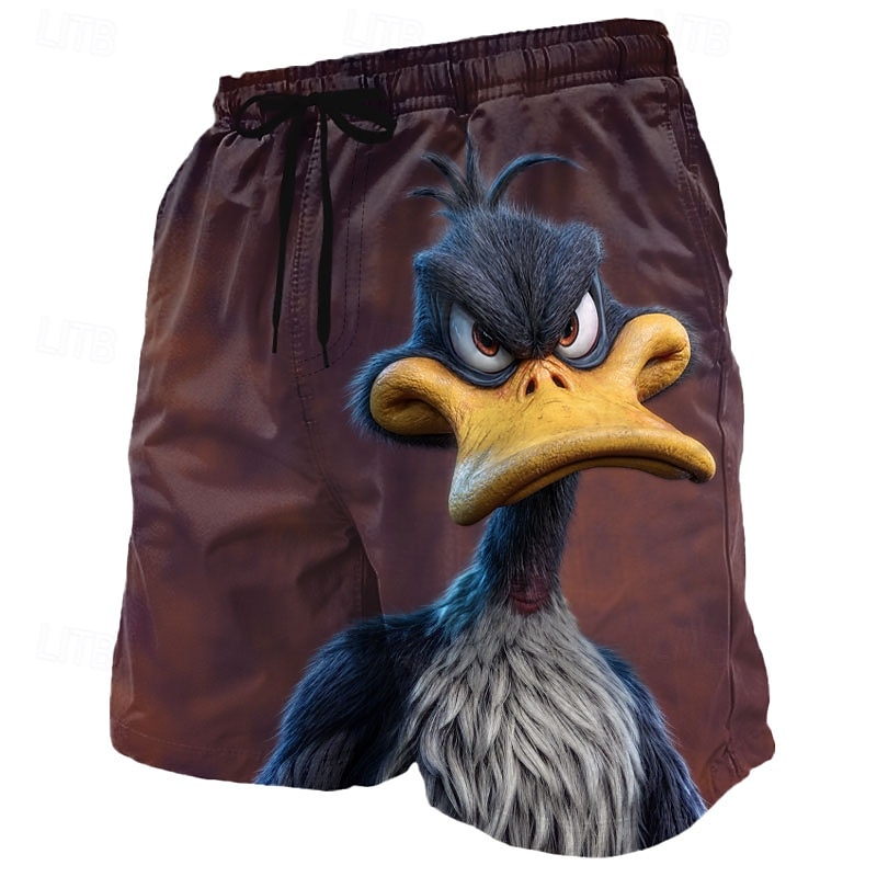 Bărbați Amuzant Rață animale de desene animate Boxeri înot Costume de baie Pantaloni scurți de baie Pantaloni Scurti Talie medie Hawaiană Vacanta la plaja Buzunare laterale Căptușeală din plasă Talie 2026 - $20.99 –P2