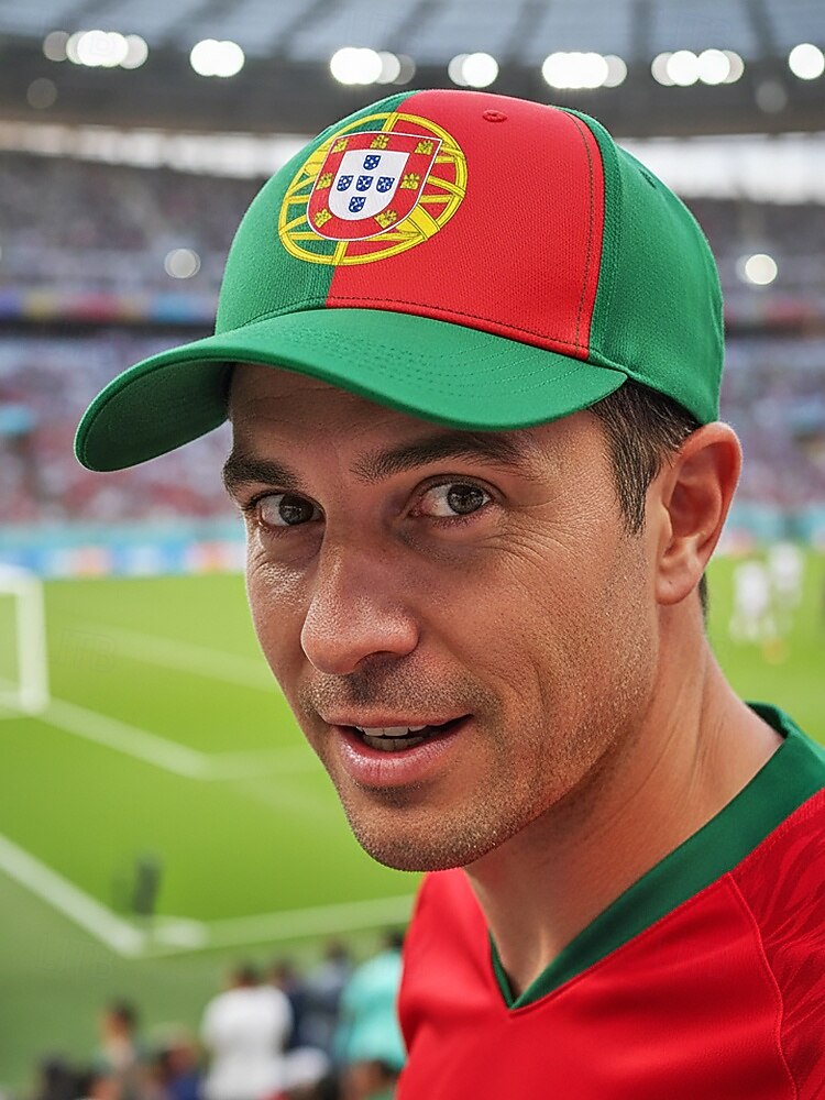 Cappellino da baseball da uomo in poliestere con i colori della bandiera portoghese, vestibilità regolabile, ideale per tifosi di calcio, eventi calcistici, abbigliamento sportivo casual e attività all'aperto di tutti i giorni. del 2026 a $14.99 –P2