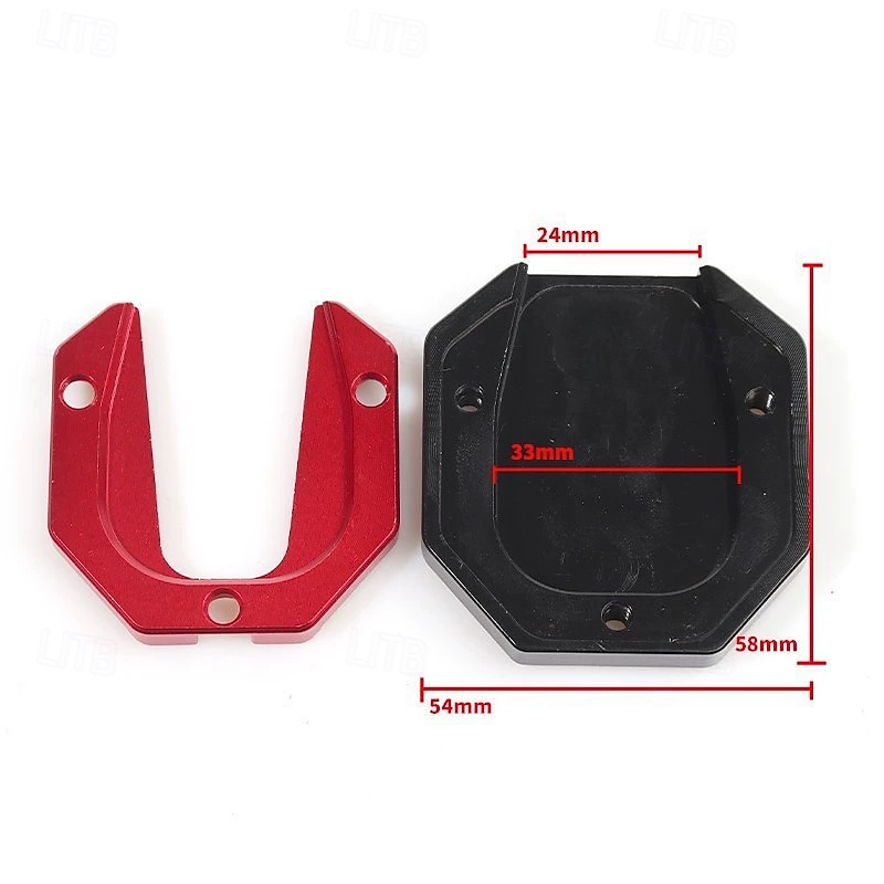 5 Pack Motorcycle Kickstand Pad - Universal Aluminum Side Stand Foot Support Base, Anti-Slip Enlarged Parking Pad for Soft Ground, fits Motorbike Scooter, Easy Installation, 2 Inch Wide 2026 - $15.99 –P11