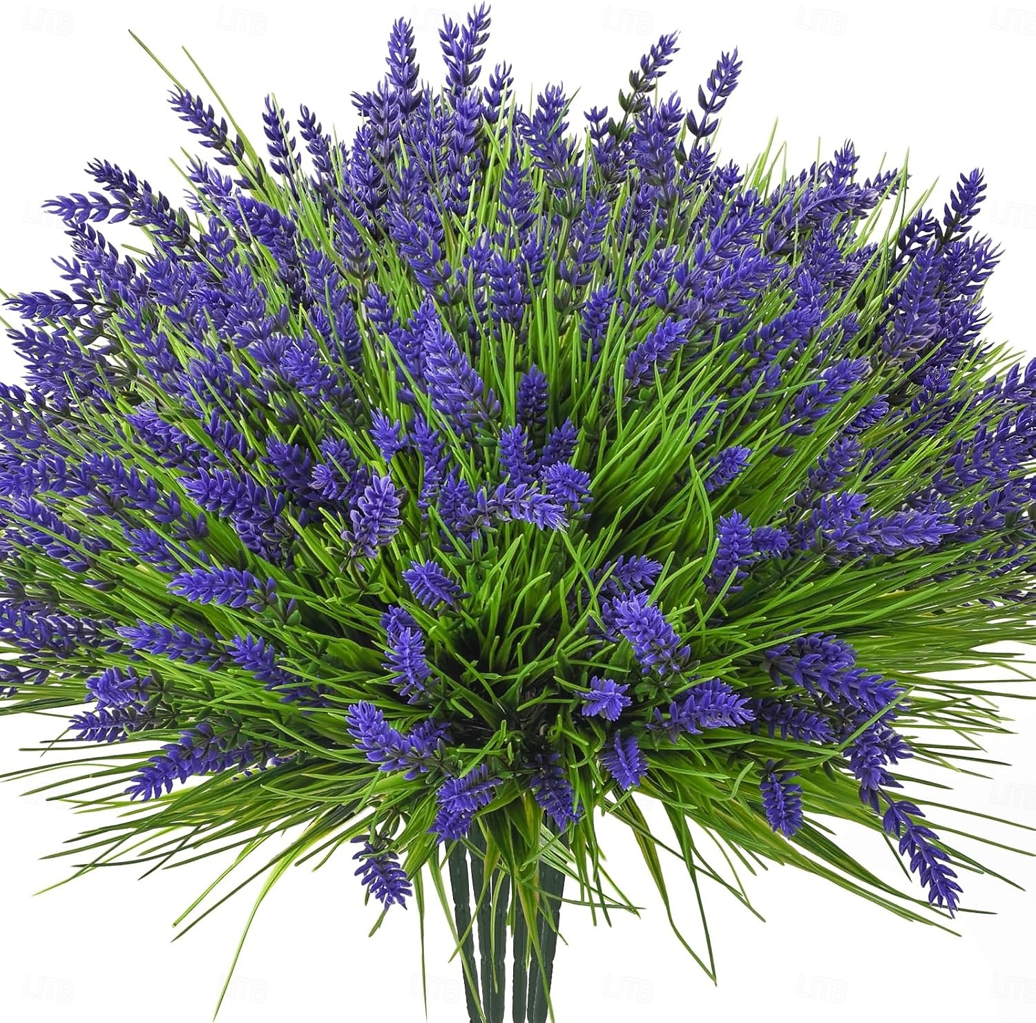 8 Bundles Artificial Plants Outdoor, UV Resistant Fake Flowers ...