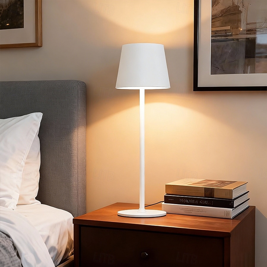 LED Reading Desk Lamp New Modern French Style Eye-Friendly  Rechargeable, RGB, Long Battery Life, Home Use, Living Room & Bedroom, Touch Dimming & Color Adjustment, Ambient Light Decorative Accent, 2026 - $23.99 –P9