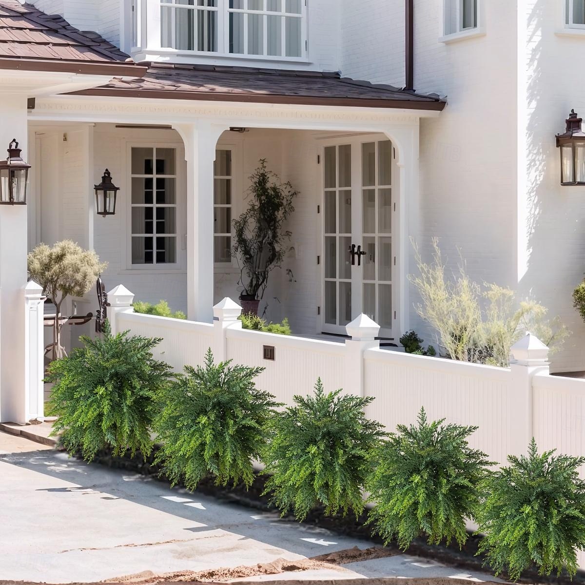 2026年 人工杉の木、高さ20.9インチの人工緑葉、地面に差し込むスパイク付き、リアルな屋内/屋外のホームデコレーション、プランターや庭の装飾、使いやすい床飾り  コレクション – $27.99 –P9