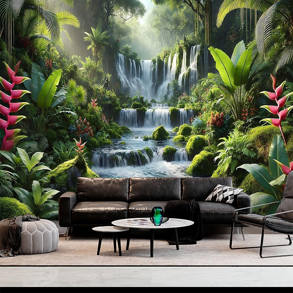 Nature Forest Wall Tapestry Sunrays Sunlight Through Trees Landscape Wall Hanging Misty Woodland Mossy Pine Forest Scenery Large Fabric Poster for Bedroom Living Room Zen Decor 2026 - $20.99 –P4