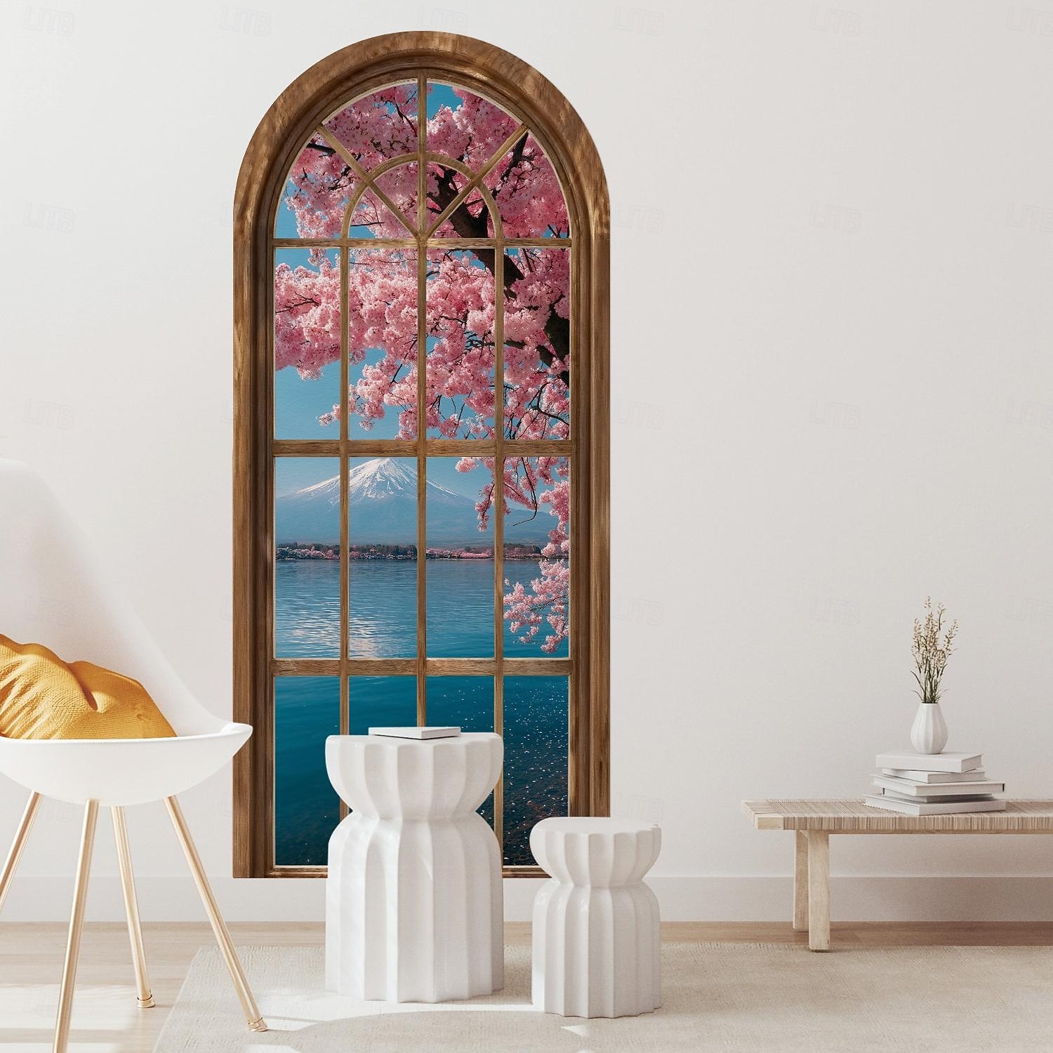 2d Flat Window Landscape Pattern Arched Wall Sticker, Pvc Self-Adhesive Removable, Suitable For Living Room, Bedroom And Other Home Decoration 2026 - $28.99 –P1