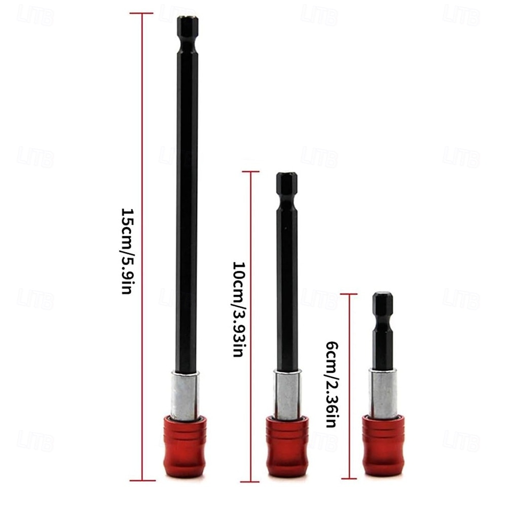 Magnetic Screwdriver Bits, 3Pcs Phillips PH2 Head with Magnetic Ring Screw Holder, 1/4 Inch Hex Shank Impact Ready Bits, Long Extension Screwdriver Bit for Drill, Woodworking and Professional Use 2026 - $14.99 –P7