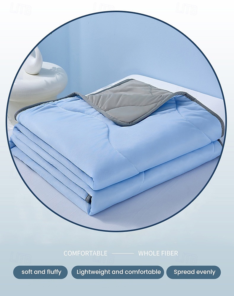 Trapunta rinfrescante estiva, coperta leggera e traspirante, morbida coperta in seta ghiaccio per camera da letto, biancheria da letto per la casa del 2026 a $25.99 –P7