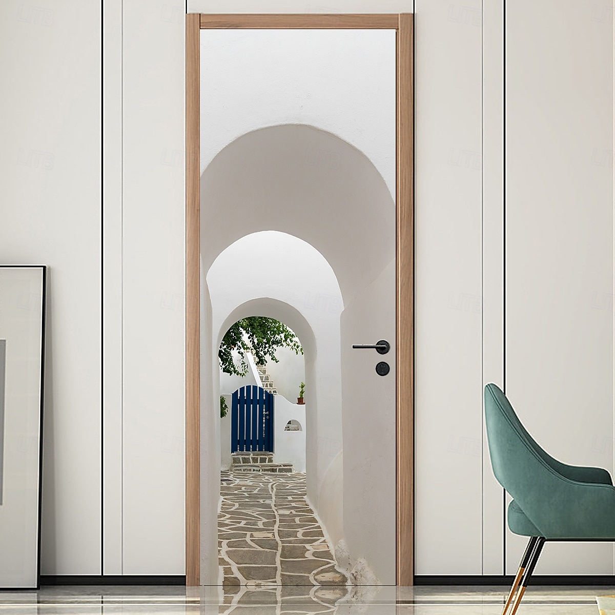 Verwijderbare zelfklevende pvc-deursticker, decoratieve sticker voor muur en deur. &Glazen sticker voor slaapkamer, woonkamer, badkamer, kamer – 30,3 x 78,7 inch 2026 - $25.99 –P4