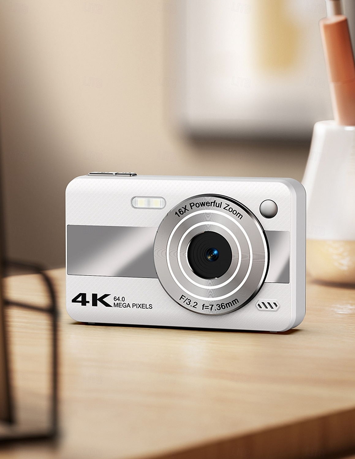 4k digitális fényképezőgép fotózáshoz, 64 megapixeles vlogoló kamera YouTube-hoz 16x zoommal, kompakt kompakt fényképezőgép gyerekeknek, tinédzsereknek, kezdőknek, diákoknak, hordozható utazókamera 2026 - $46.99 –P1