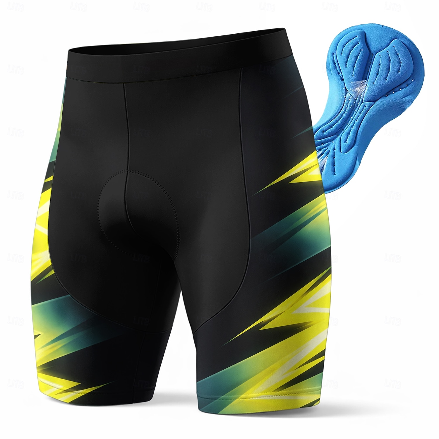 Homme Géométrique Shorts de route Shorts de vélo Shorts de cyclisme rembourrés Vélo Shorts Bas Coupe Slim Des sports Coussin 3D Séchage Rapide Évacuation de la transpiration Respirant Noir Bleu Roi de 2026 ? $27.99 –P3