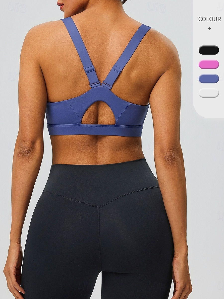 Mujer Camisetas sin mangas para hacer ejercicio Sujetadores de Deporte Cuchara Ropa Interior / Prenda Interior Absorción de impacto Tamaño Ajustable Ligero Inalámbrico Acolchado Color sólido Deporte 2026 - $21.99 –P1