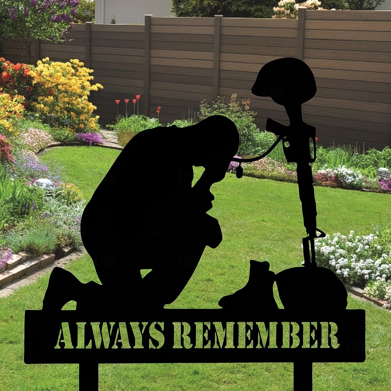 Memorial Day Outdoor Patriotic Metal Soldier Yard Sign, 4th of July Decoration, Fallen Soldier Memorial, Iron Art Garden, Cemetery & Lawn Decor 2026 - $18.99 –P5