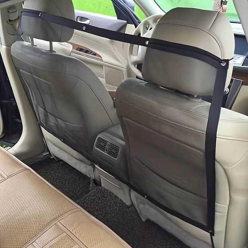 Rete divisoria universale per auto per animali domestici, divisorio regolabile per sedile posteriore dell'auto, barriera per cani, rete divisoria a maglie per sedile posteriore con cinghie regolabili del 2026 a $19.99 –P4