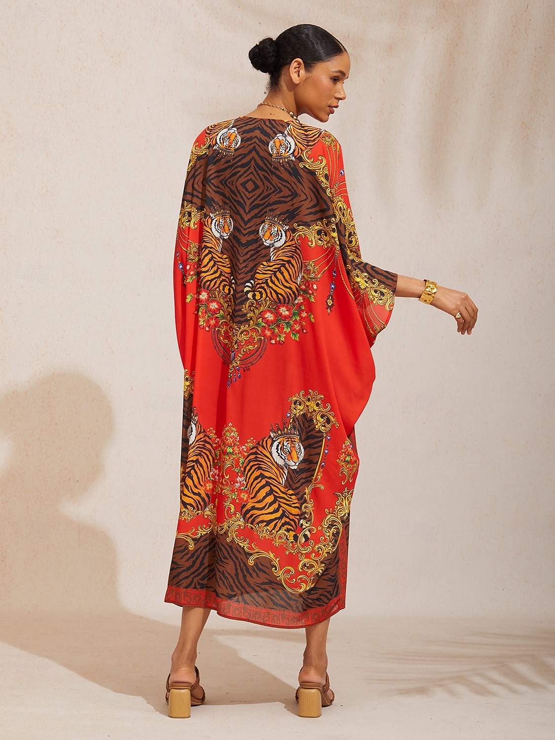 2026年 スカーレットティグレス フラウィーシフォン シャーリングカフタン  コレクション – $113.99 –P6