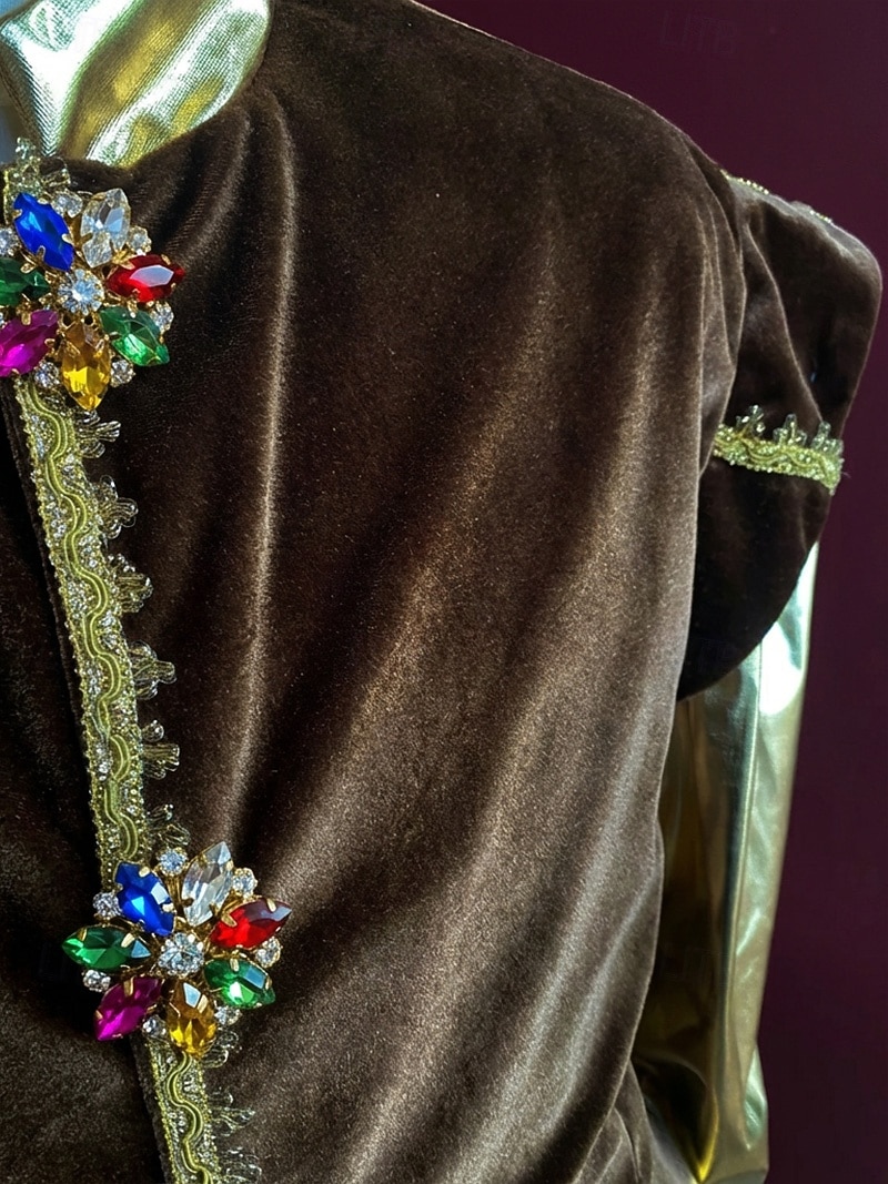 Medieval Renacimiento Accesorios Príncipe caballero celta Disfraz Hombre Real Víspera de Todos los Santos Carnaval Mascarada Rendimiento LARP Feria Ren Adulto Disfraz 2026 - $291.29 –P5
