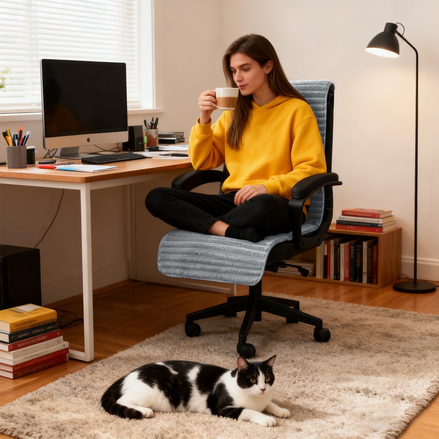 Coprisedia da ufficio impermeabile al 100%, copridivano antimacchia lavabile, protezione per sedile, antiscivolo, coprisedia per scrivania del computer per ufficio domestico del 2026 a $30.99 –P3