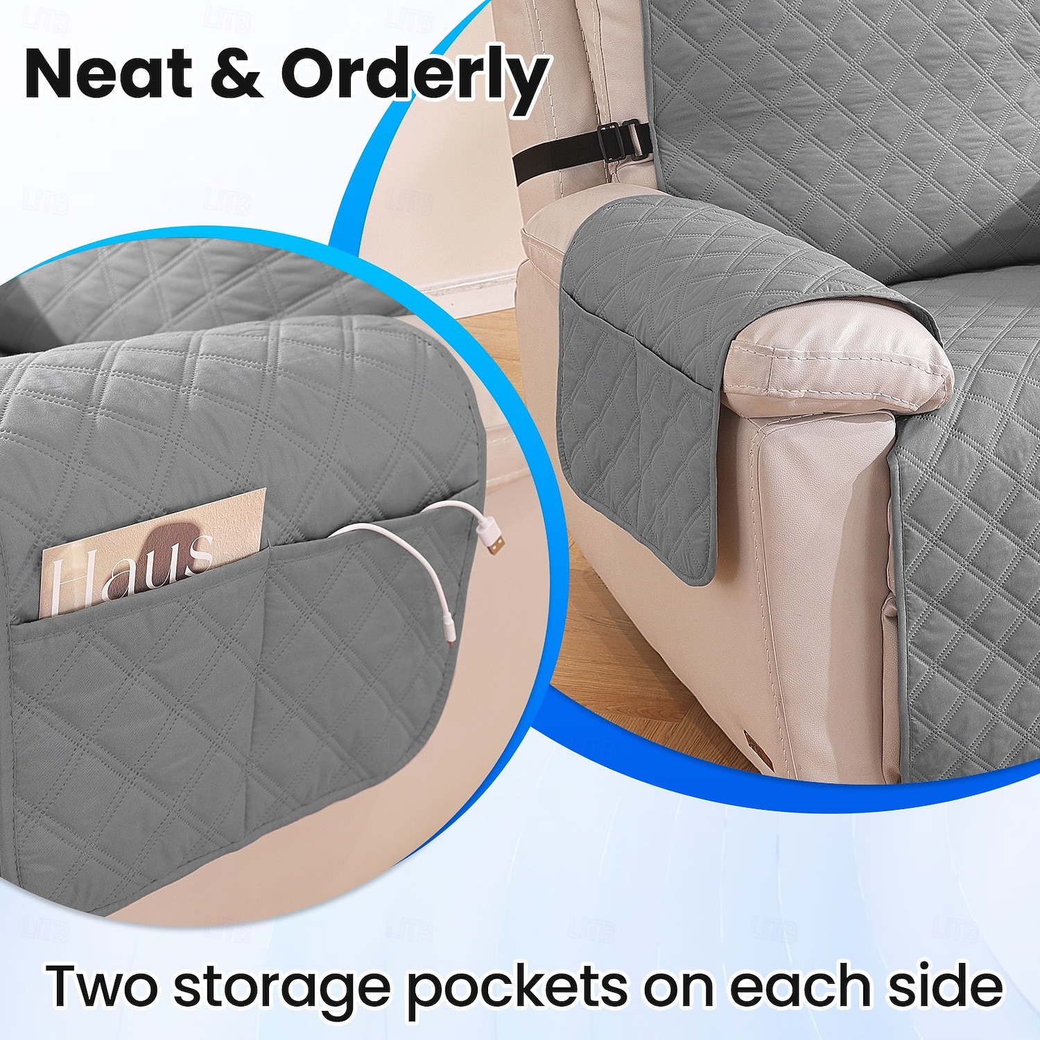 Einfacher, passgenauer Sofabezug für Relaxsessel, wasserdicht, rutschfest und haustierfreundlich, fleckenabweisend und strapazierfähig – ideal für Hunde und Katzen, ganzjährig verwendbar im 2026 - $36.99 –P13