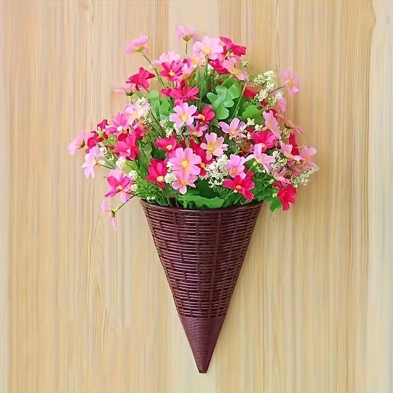 Lot de 6 paniers à fleurs suspendus décoratifs, style triangulaire, tressés, parfaits pour décorer votre intérieur (Noël, Halloween, etc.). Idée cadeau idéale. de 2026 ? $21.99 –P2