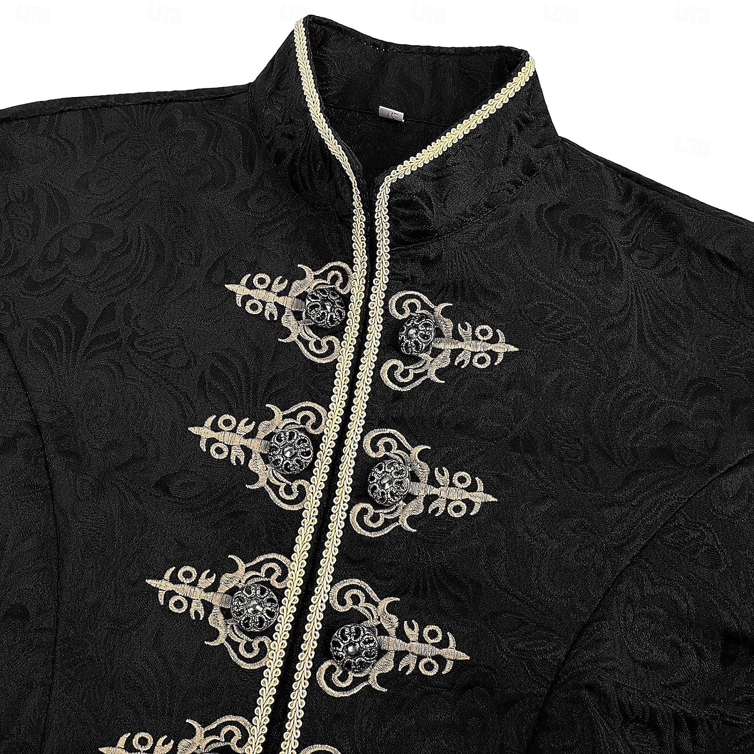 Medieval Renacimiento Abrigo Larga Príncipe Caballero Noble Bordado Disfraz Hombre Real Víspera de Todos los Santos Carnaval Feria del Renacimiento LARP Adulto Chaqueta Todas las Temporadas 2026 - $64.99 –P9