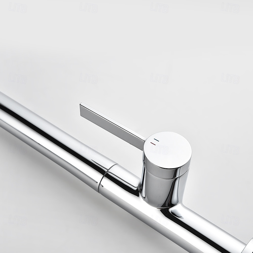 Кухонный смеситель с выдвижным распылителем, однорычажный смеситель с высоким изливом для мойки, прочная латунная конструкция, двухфункциональная распылительная головка, простая установка. 2026 - $216.99 –P5