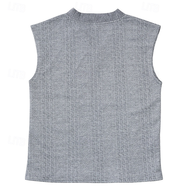 Men's T-Shirt Outfits Tee Top Sleeveless V Neck Spring & Summer Summer Spring Knitwear Hawaiian Designer Knitted Casual Daily Home White Top Tee for Men 2026 - $21.99 –P9