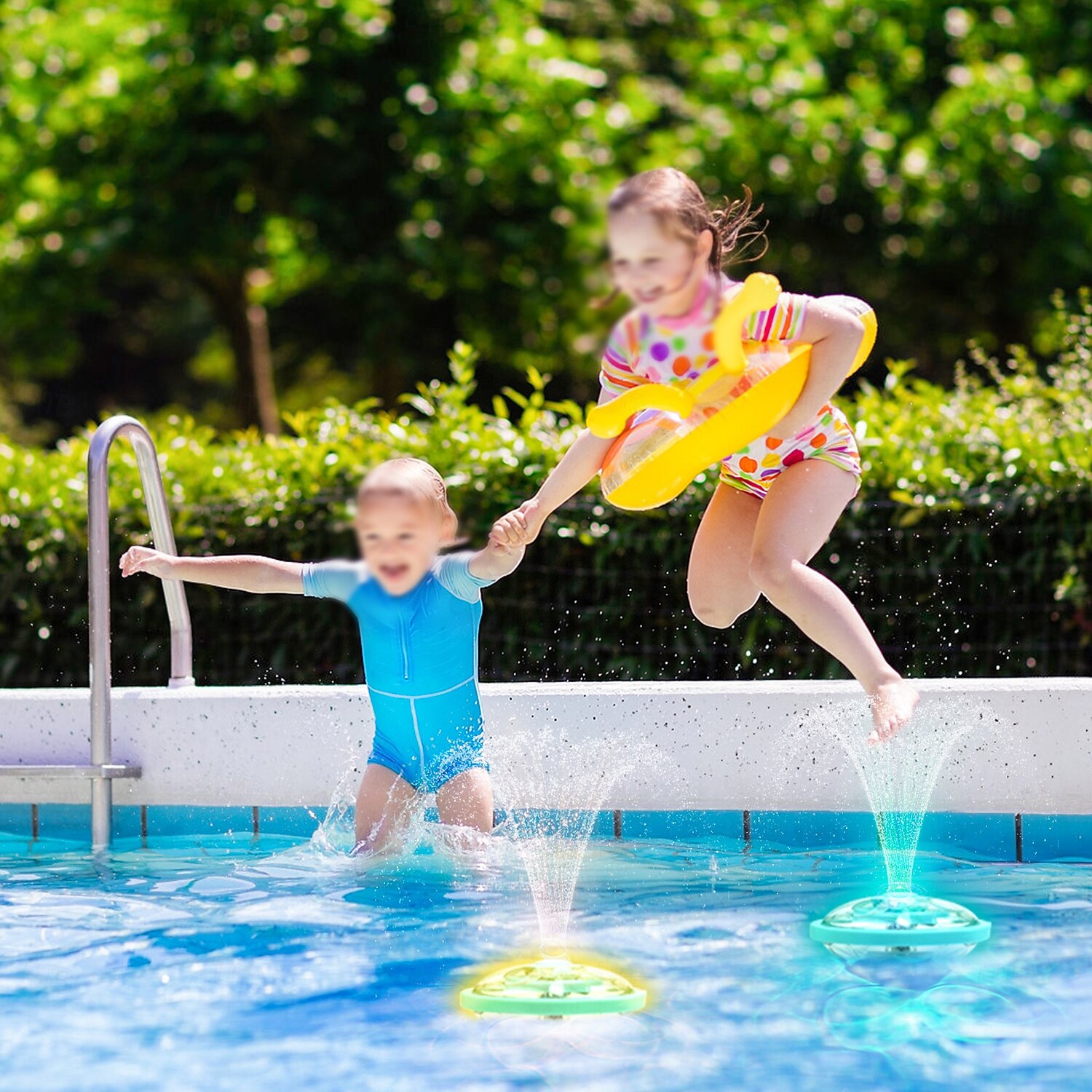 Lámpara LED recargable tipo C para fuentes de piscinas, proyector RGB con control remoto, 5 modos de iluminación para estanques, acuarios y fuentes de agua. Iluminación ambiental decorativa, 2026 - $97.99 –P5