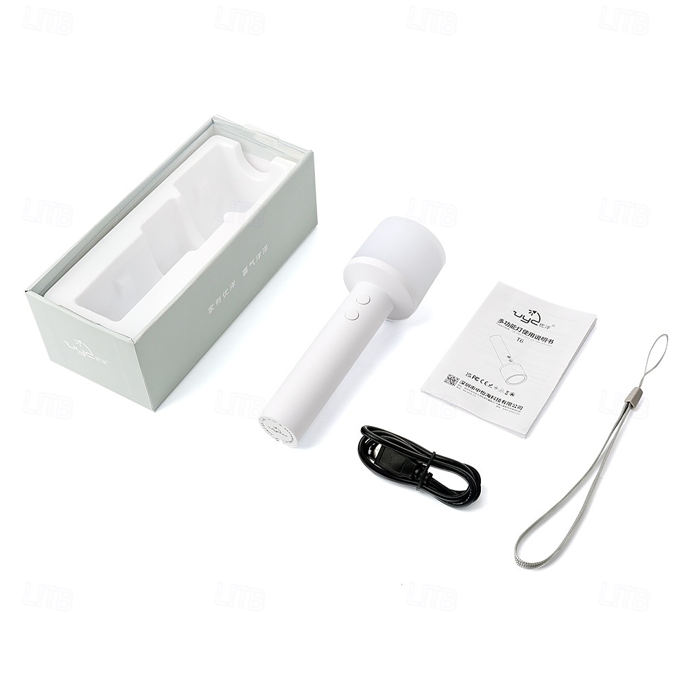 Lanternă compatibilă, reîncărcabilă cu LED, încărcare USB-C, lumină în 7 culori, rezistentă la apă IP55, lanternă compactă utilizată pe scară largă în camping, drumeții, situații de urgență 2026 - $24.99 –P6