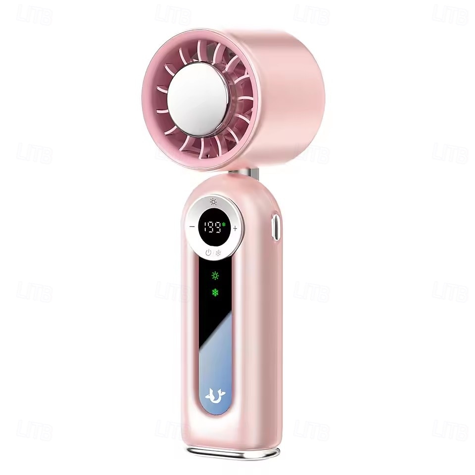 Cold Compress Handheld Fan, 100 Speeds Portable Personal Mini Fan with LED Display, Foldable USB Rechargeable Small Fan for Travel, Sports, Camping, High Velocity Personal Cooling 2026 - $38.99 –P8