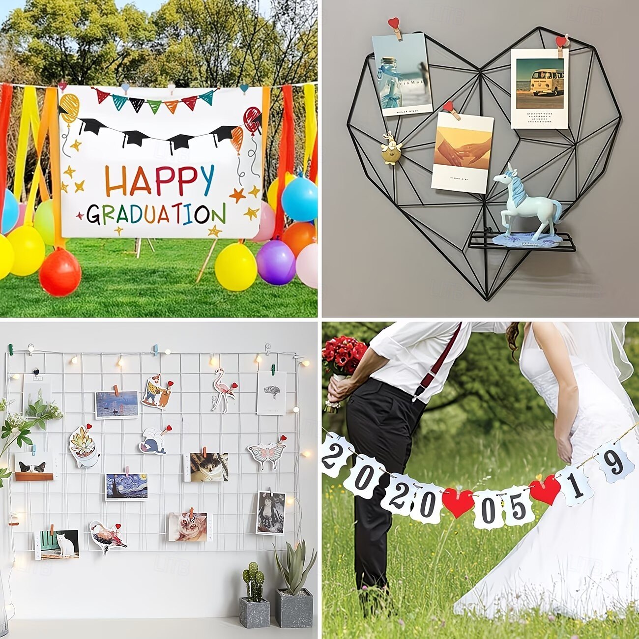 100 mollette di legno a forma di cuore, perfette per lavori creativi, esposizioni di foto, bomboniere, decorazioni fai da te, piccole mollette per scrapbooking &progetti artistici del 2026 a $15.99 –P3
