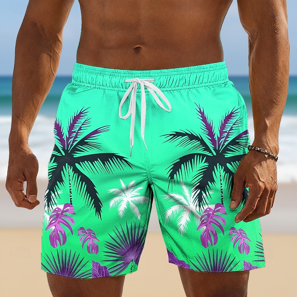 Homme Cocotier Dégradé de Couleur Plantes Tropicales Maillots de bain Maillots de bain shorts de bain Shorts de Surf Taille Moyenne Hawaïen Extérieur Vacances à la Plage Poches Latérales doublure en de 2026 ? $20.99 –P2