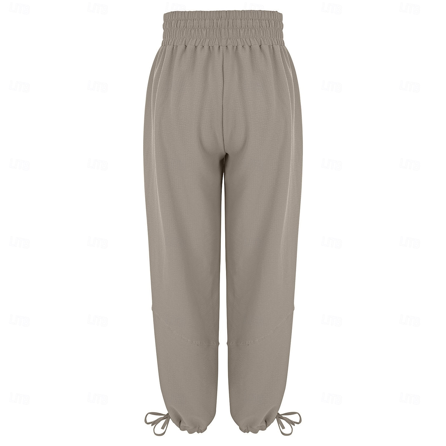 Dame Bukser med linfølelse Bred Bukseben Sommerbukser Bukser Ferie Mote Gatemote Full lengde Medium Midje عادي Snorer Elastisk midje Benetrekk comfy Komfort Utendørs Mikroelastisk Daglig Gate 2026 - $24.99 –P8