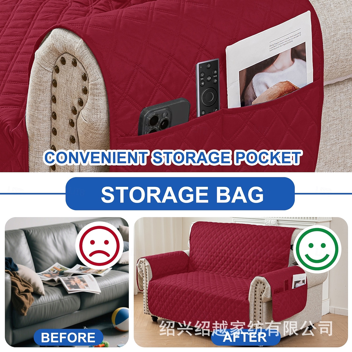 Waterproof Non Slip Pet Sofa Mat Solid Color One Piece Sofa Cover Couch Protector Durable Anti Stain Furniture Cover for Dogs Cats Living Room All Season Use 2026 - $34.99 –P19