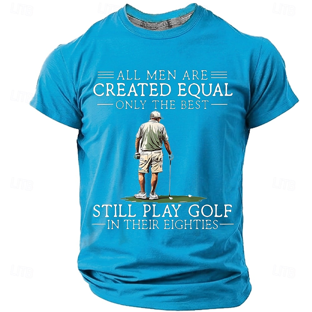 Herren Golf T Shirt Kurzarm T-Shirt 3D-Druck Rundhalsausschnitt Hemd Mode Täglich Täglich Straße Rote Dunkelgrün Sommer Frühling Bekleidung S M L XL XXL XXXL 2026 - $18.99 –P6