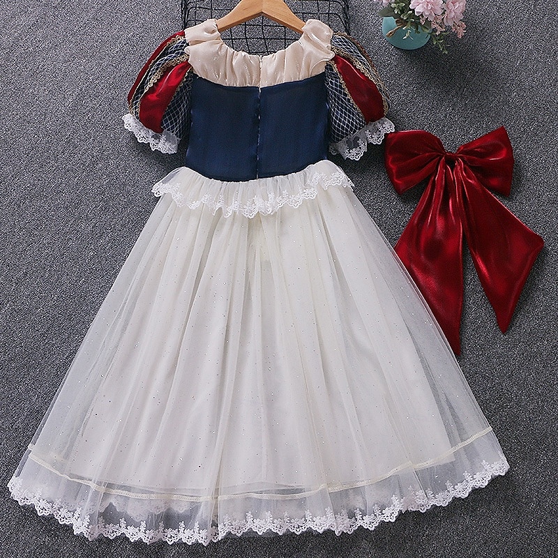 Snow White Princess Dress Cosplay Costume Outfits Movie Cute Tutus Led Light Up for Girls' Kid's Masquerade Daily Holiday Comic Con 2026 - $45.99 –P10