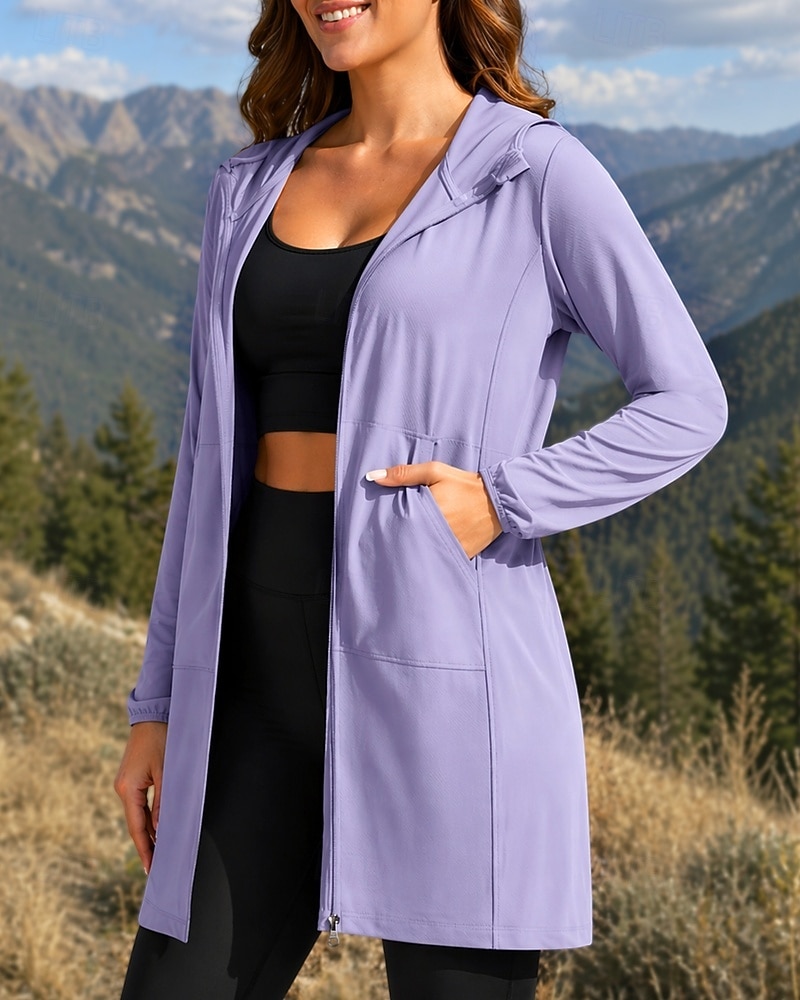 Mulheres Jaqueta Corta-Vento Jaqueta Softshell Jaqueta de Trilha Ao ar livre Proteção Solar Secagem Rápida Leve Respirável Roupas de caminhada Roupas de caminhada Verão Primavera Jaqueta Alpinismo de 2026 por $28.99 –P1