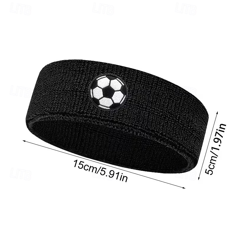 Confezione da 6 fasce antisudore da calcio per uomo, donna e bambino, fasce sportive in spugna per sport, basket, tennis, palestra, corsa, fasce elastiche traspiranti per capelli da calcio, set da 6 del 2026 a $16.99 –P7