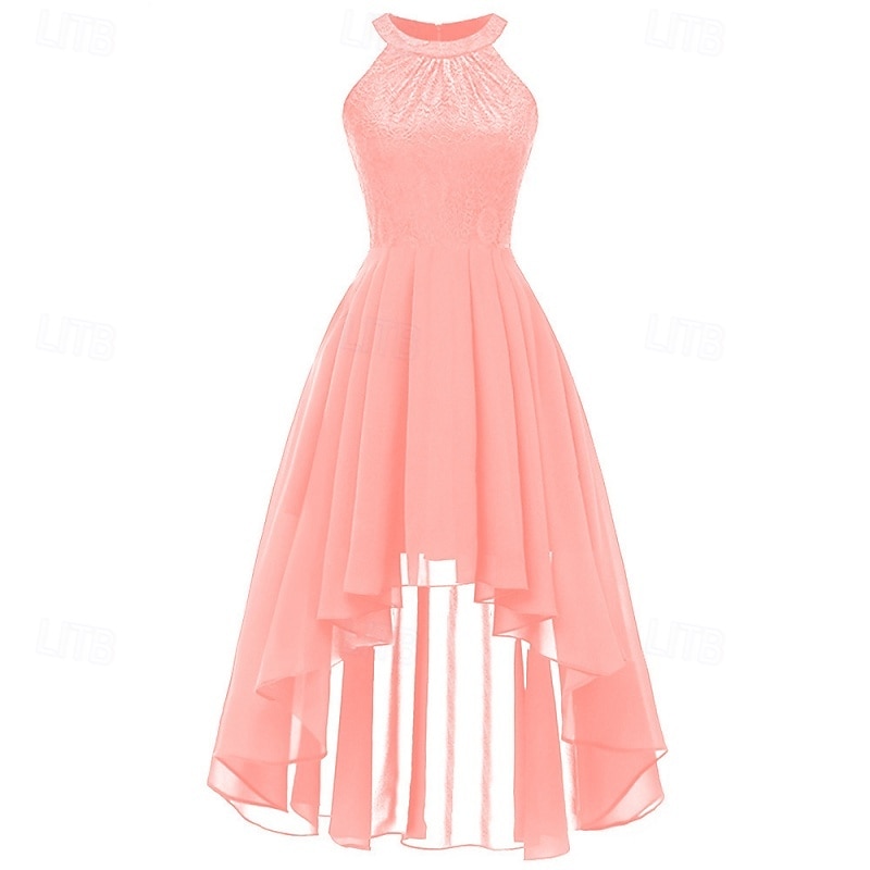 Women's Midi Dress Chiffon Dress Casual Dress Elegant Fashion Modern Outdoor Vacation Party Regular Fit Plain Sleeveless Halter Neck Blue Pink Purple Summer Spring 2026 - $39.99 –P6