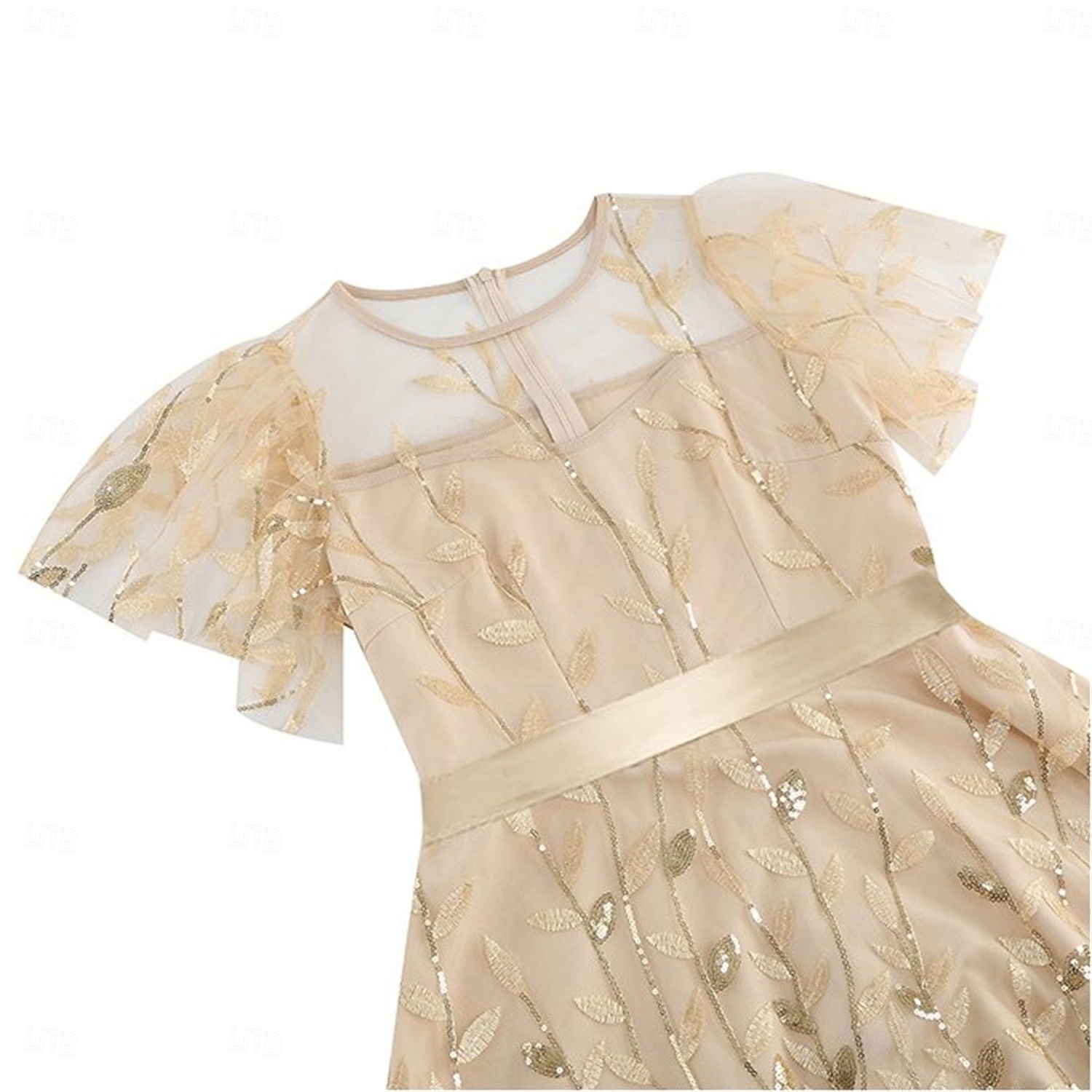 1950s Retro Vintage Midi Dress Swing Dress Flare Dress Short Sleeves Embroidered Leaf Fit & Flare Swing Round Neck Fancy Dress Women's Casual Evening Party Tea Party Adults' Dress Spring & Summer 2026 - $61.99 –P17