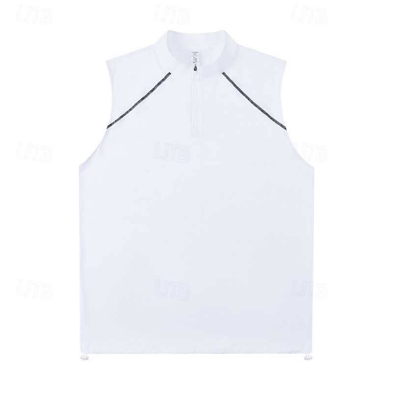 Men's Solid Colored Workout Tank Top Running Tank Top Gym Tank Top Summer Spring Quarter Zipper Sleeveless Quick Dry Compression Moisture Wicking Breathable Gym Workout Running Walking Jogging Black 2026 - $23.99 –P8