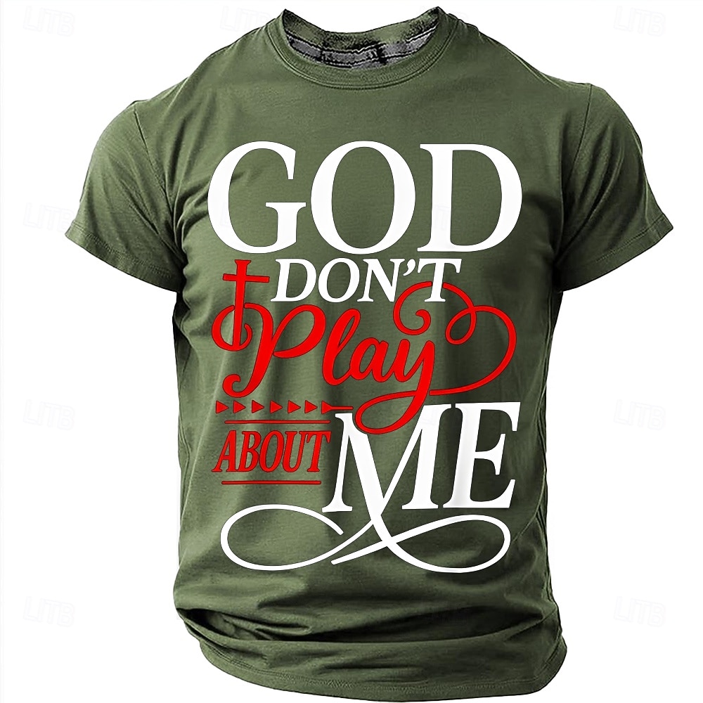 Camiseta Masculina da Bíblia Deus Não Brinca Comigo Camiseta Cristã Urbana Fé Religiosa Proteção Divina Estampa Gráfica Cruz Manga Curta Azul Marinho Roupas de Designer de 2026 por $19.99 –P8