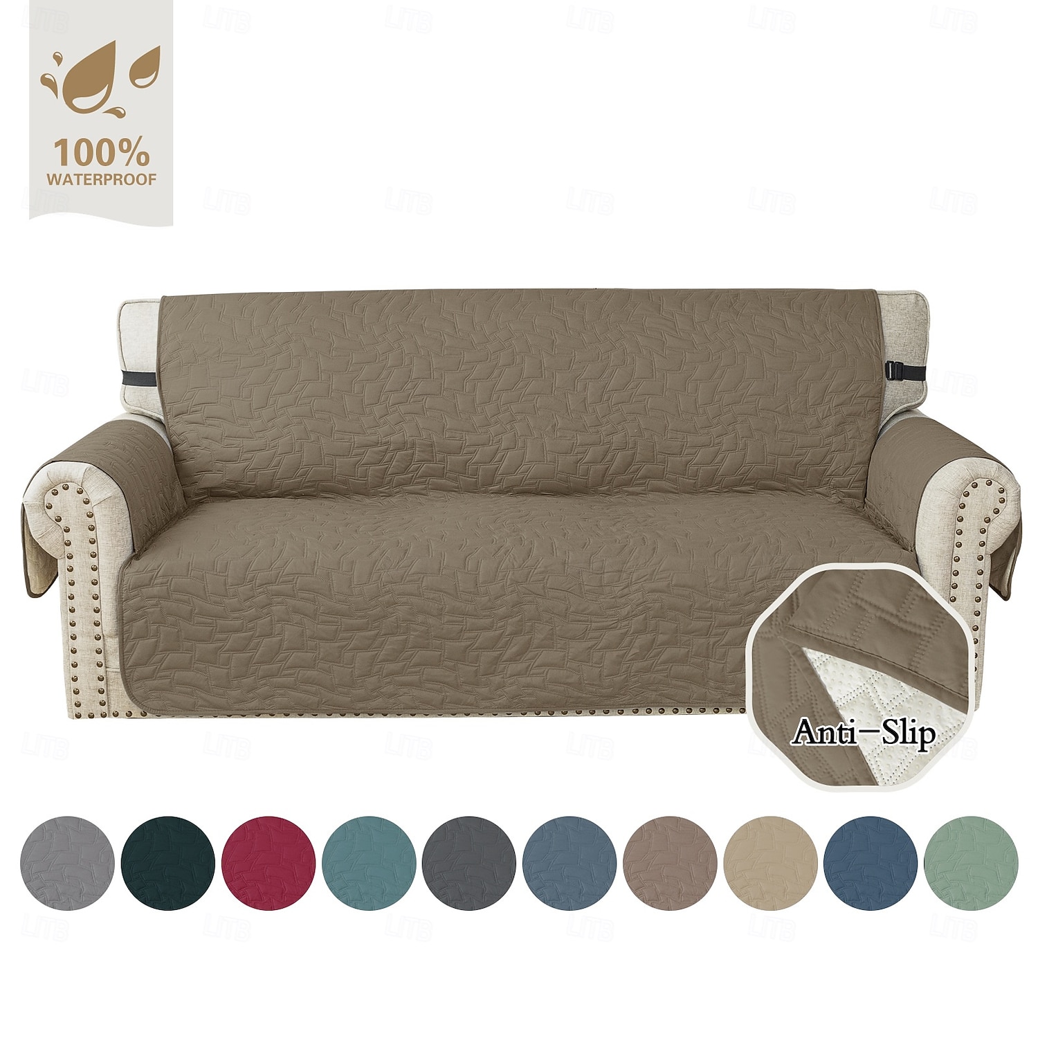 Водонепроницаемый стеганый коврик для дивана с защитой от насекомых, чехол для дивана, полностью закрывающий диван, нескользящий, прочный, для защиты мебели, подходит для использования в любое время 2026 - $37.99 –P19