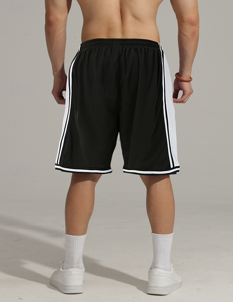 Homme Short actif Shorts de survêtement Shorts Shorts d'été Cordon de serrage Taille Élastique Bloc de Couleur Longueur Genou Occasionnel Quotidien Extérieur Sports Streetwear Noir Blanche de 2026 ? $14.99 –P3