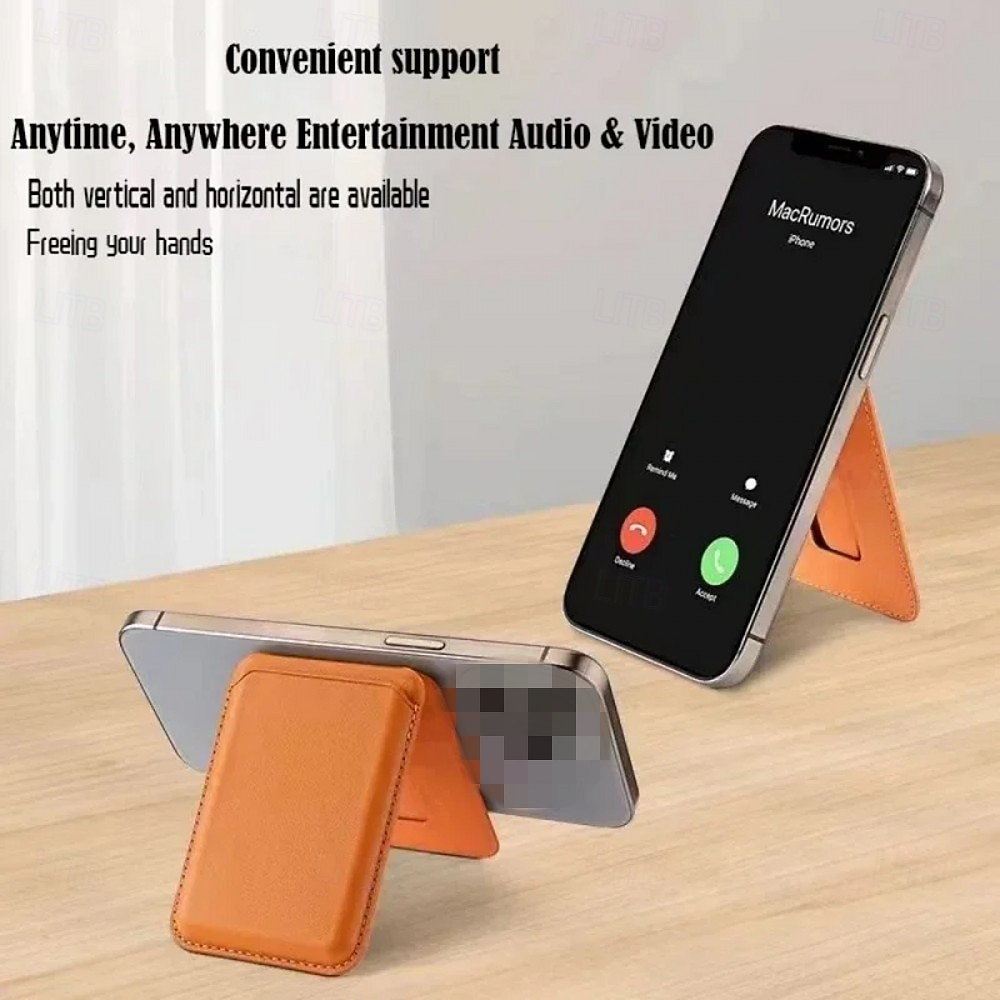 Portefeuille magnétique robuste en cuir avec étui de rangement et support intégré, porte-cartes sécurisé, pochette de rangement pour cartes bancaires et d'identité, accessoires pour porte-cartes en de 2026 ? $23.99 –P9