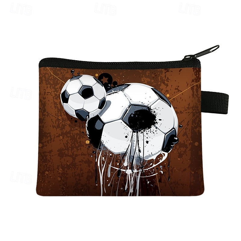 Paquete de 9 monederos de fútbol para niños, mini estuches con cremallera para llaves, monedas y auriculares, ideales para rellenar bolsas de regalos para fiestas temáticas deportivas y como obsequio 2026 - $22.99 –P11