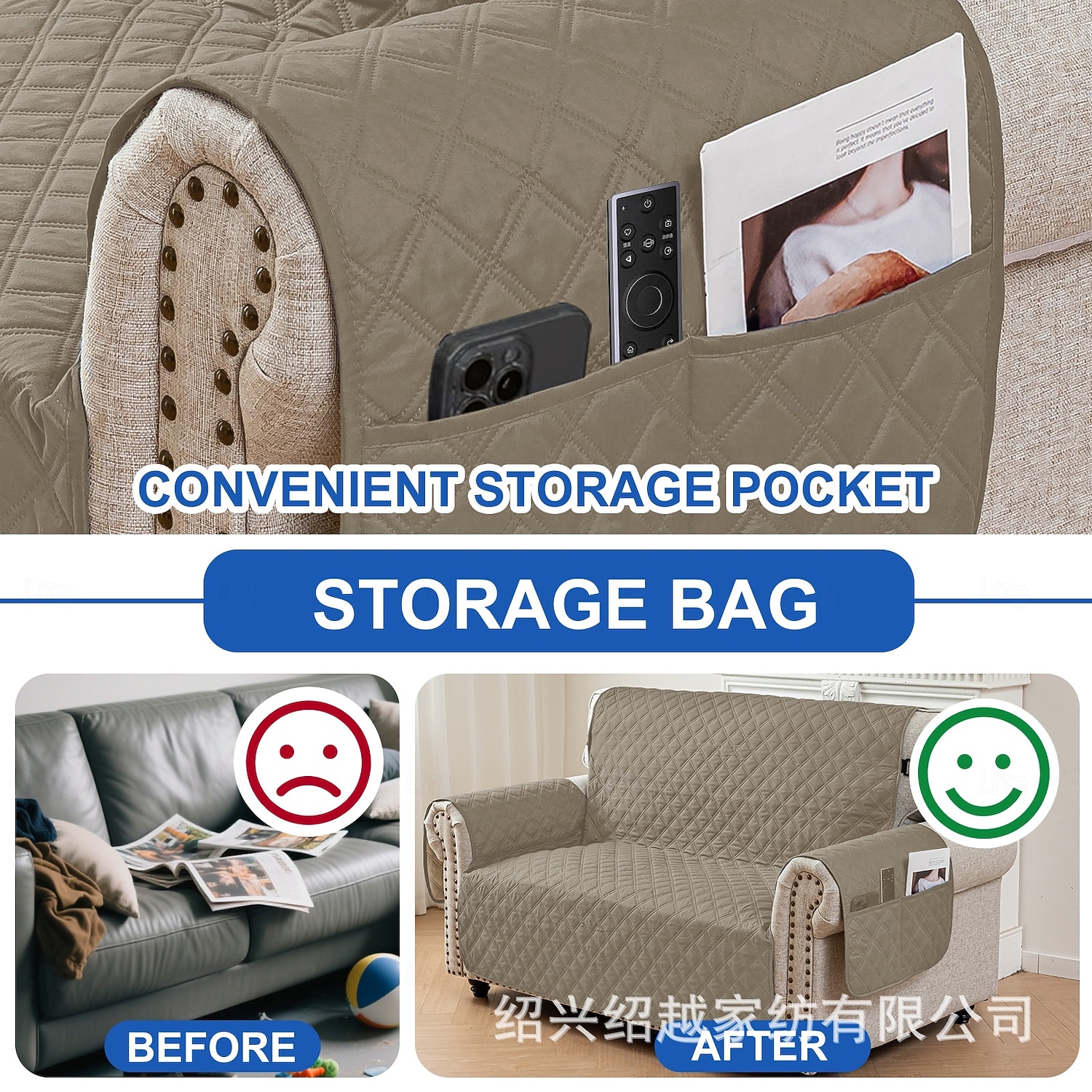 Waterproof Non Slip Pet Sofa Mat Solid Color One Piece Sofa Cover Couch Protector Durable Anti Stain Furniture Cover for Dogs Cats Living Room All Season Use 2026 - $34.99 –P2