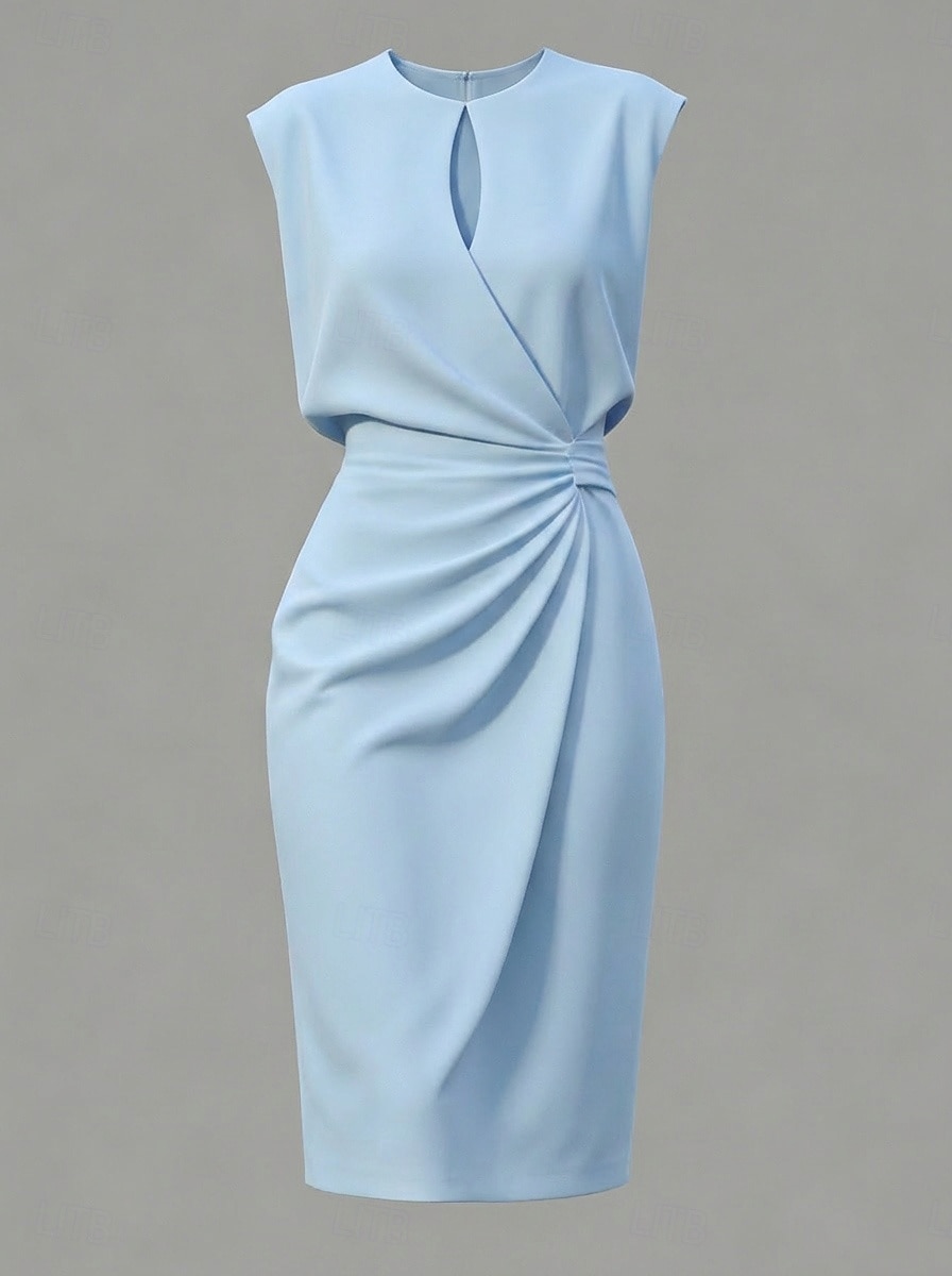 Damen Minikleid Etui-Kleid Modern Outdoor Ausgehen Wochenende Normale Passform Einfach Ärmellos Rundhalsausschnitt Schwarz Weiß Rote Grün Sommer 2026 - $27.99 –P3