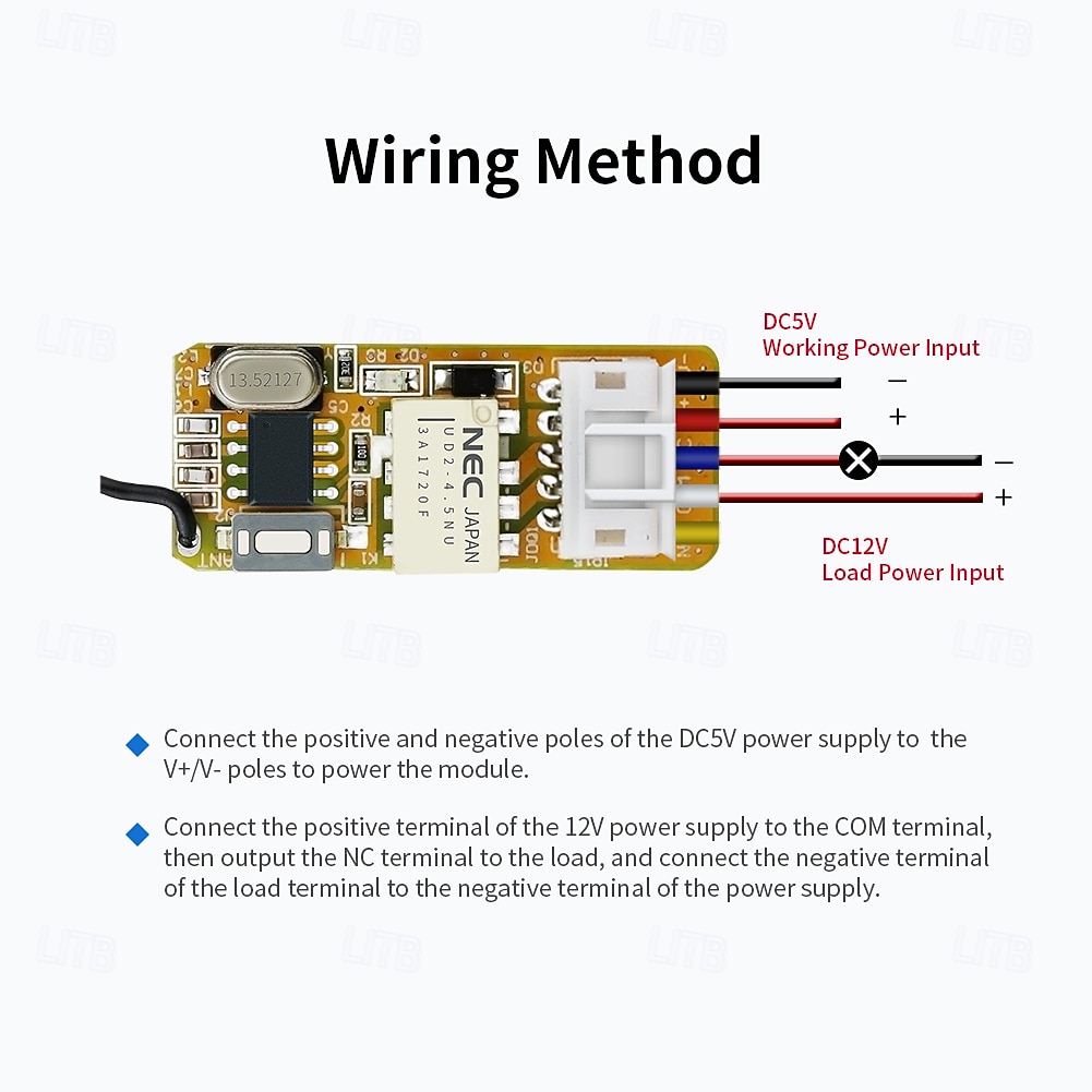 2026年 DC3.7V、5V、12V、1ch RFワイヤレスリモコンスイッチLED電源オン/オフ受信機学習コード送信機と受信機433MHz  コレクション – $18.99 –P9
