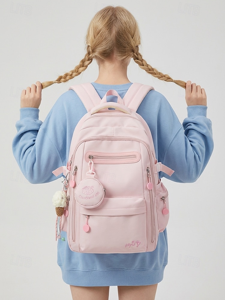 Minimalistischer Schulrucksack für Tween  Teen Mädchen mit süßem Münzfach großer mehrfächiger Rucksack für Reisen zur Uni im täglichen Gebrauch 2026 - $34.99 –P1