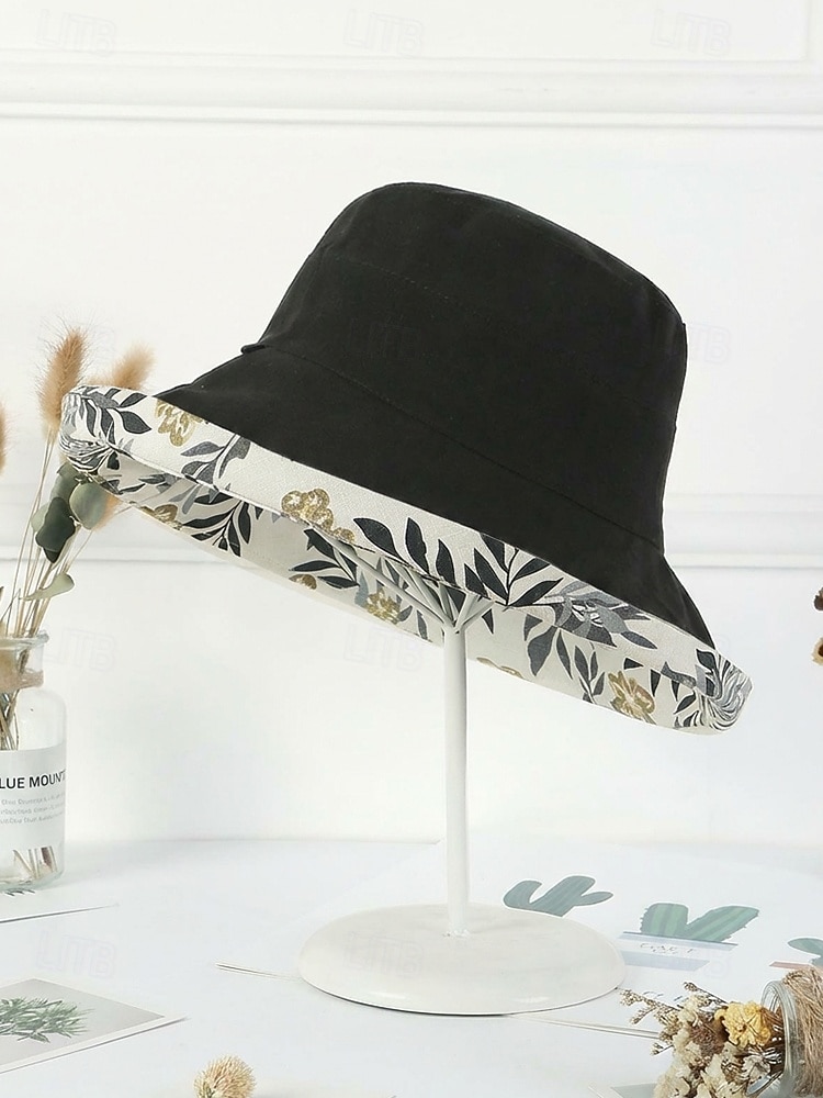 Women's Bohemian Reversible Polyester Sun Hat, Multi-Color Wide Brim Foldable Beach Bucket Hat for Vacation, Travel, Outdoor Leisure and Everyday Casual Wear 2026 - $14.99 –P5