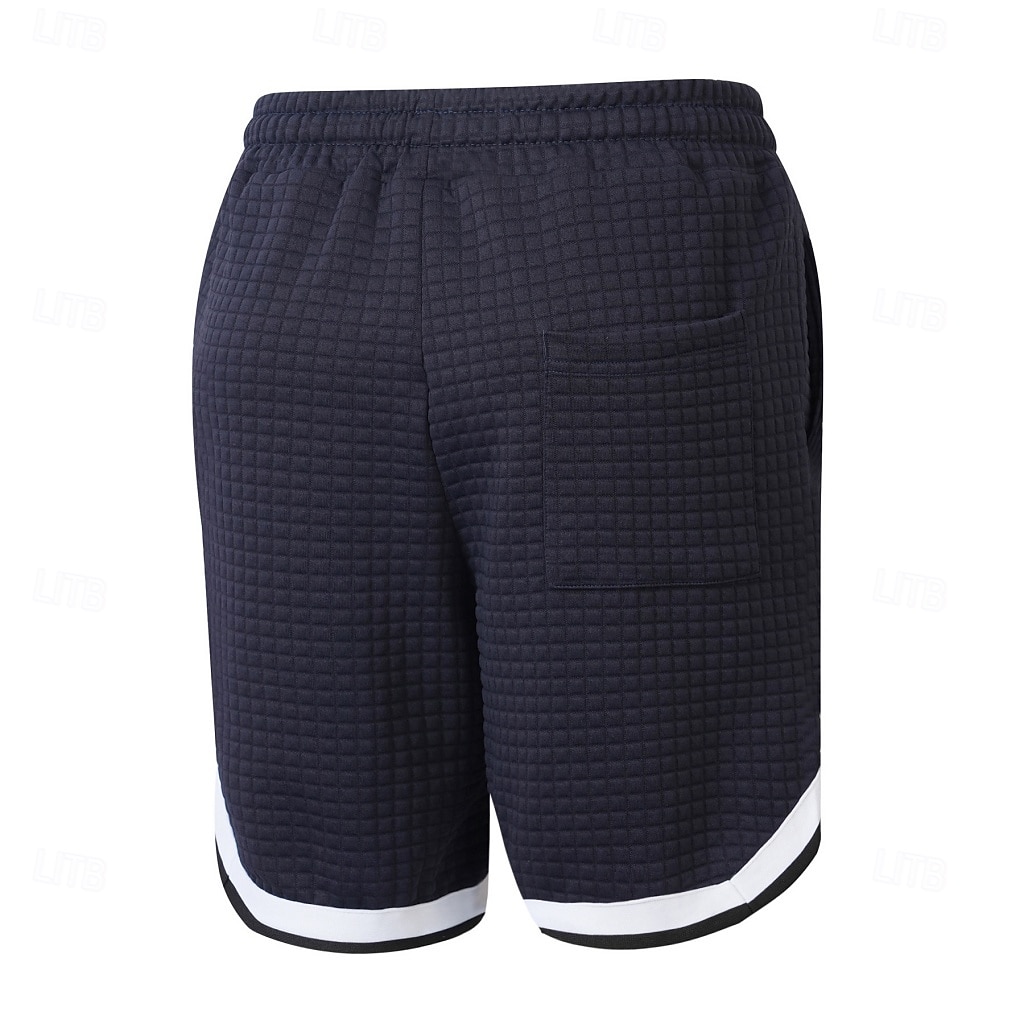 Per uomo Pantaloncini Waffle Shorts Pantaloncini Estivi Shorts da Spiaggia Pantaloncini casual Tasca Elastico in vita Blocco di colori Comodità Traspirante Lunghezza al ginocchio Casuale All'aperto del 2026 a $26.99 –P9