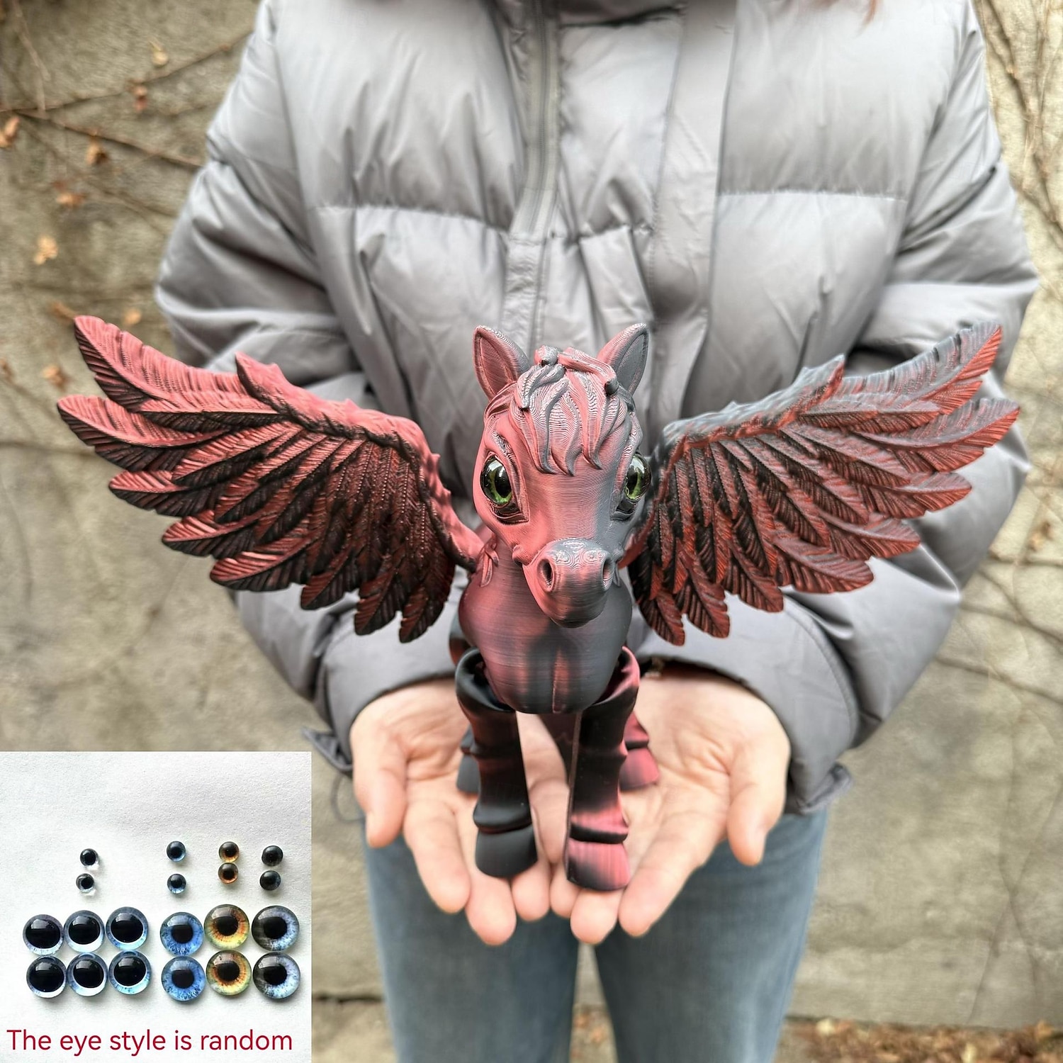 Große, 3D-gedruckte, bewegliche Pegasus-Figur, realistisches geflügeltes Pferdemodell, Sammlerstück einer Fantasiegestalt, Schreibtischdekoration für Zuhause oder Büro, Geschenkidee, Skulptur eines 2026 - $23.99 –P6